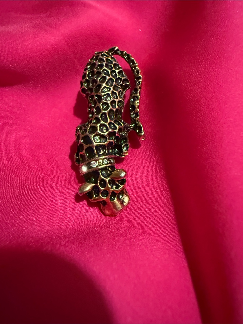 Gold-Tone Leopard Brooch - Women Jewelry Brooch